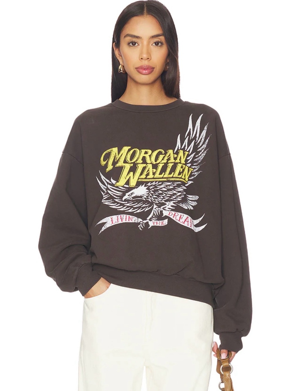 DAYDREAMER NWT Morgan Wallen Classic Eagle Oversized Crew Sweatshirt